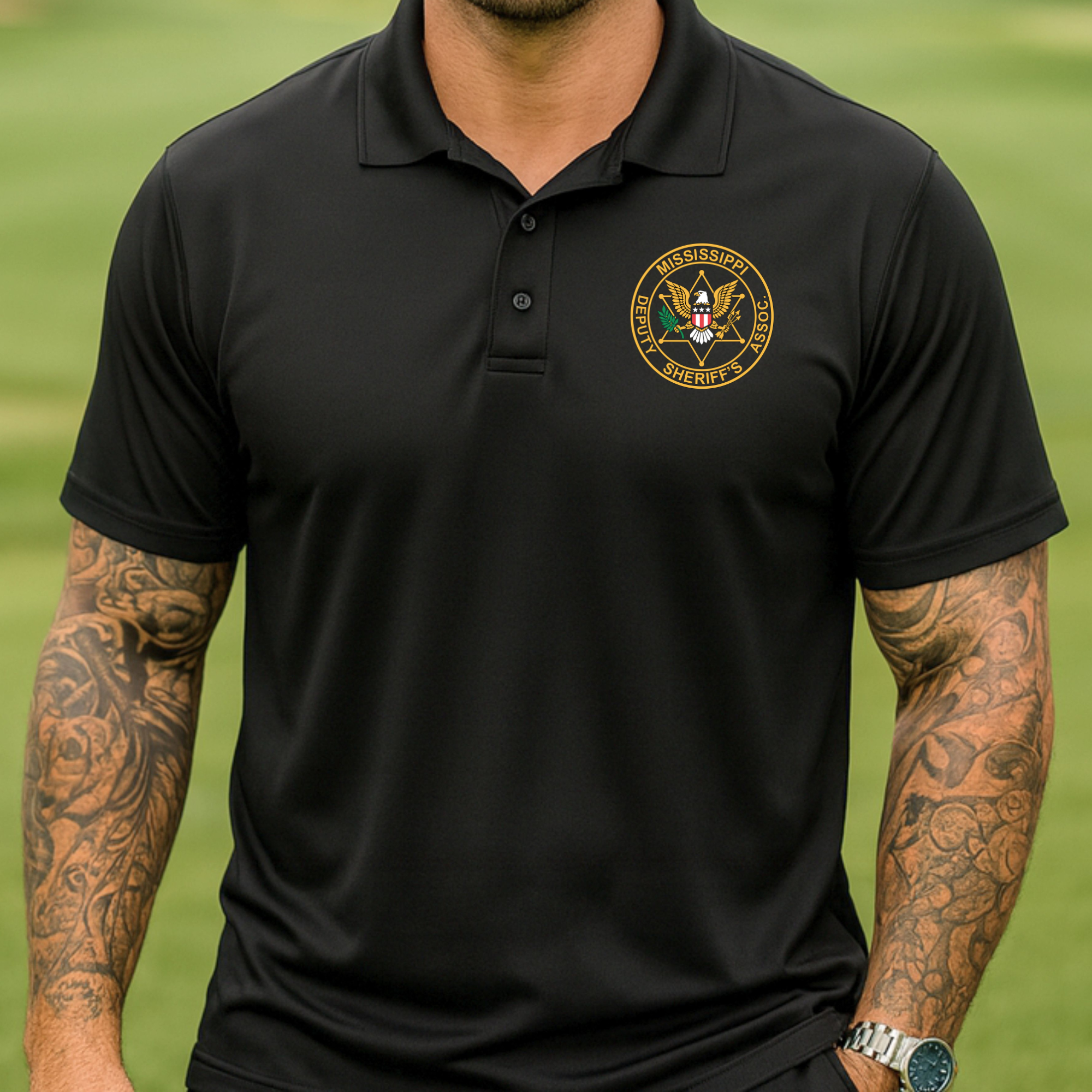 Printed Sport-tek Men's Performance Polo
