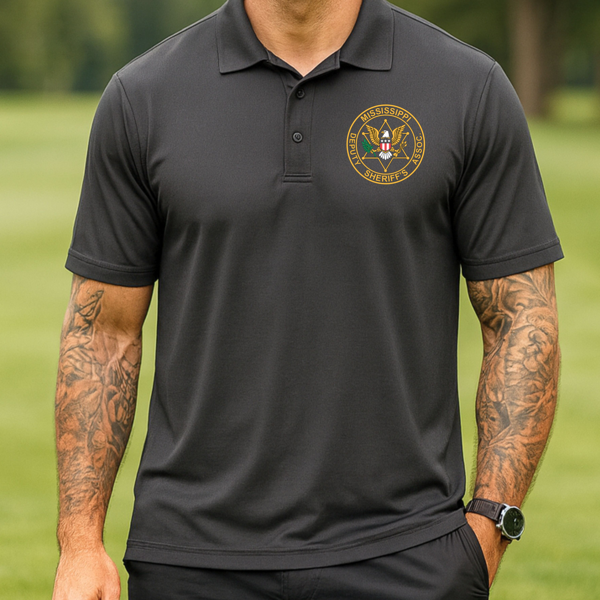 Printed Sport-tek Men's Performance Polo